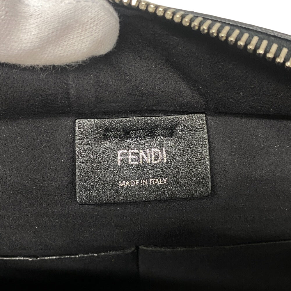 FENDI Handbag leather black Trois Jules Women Used