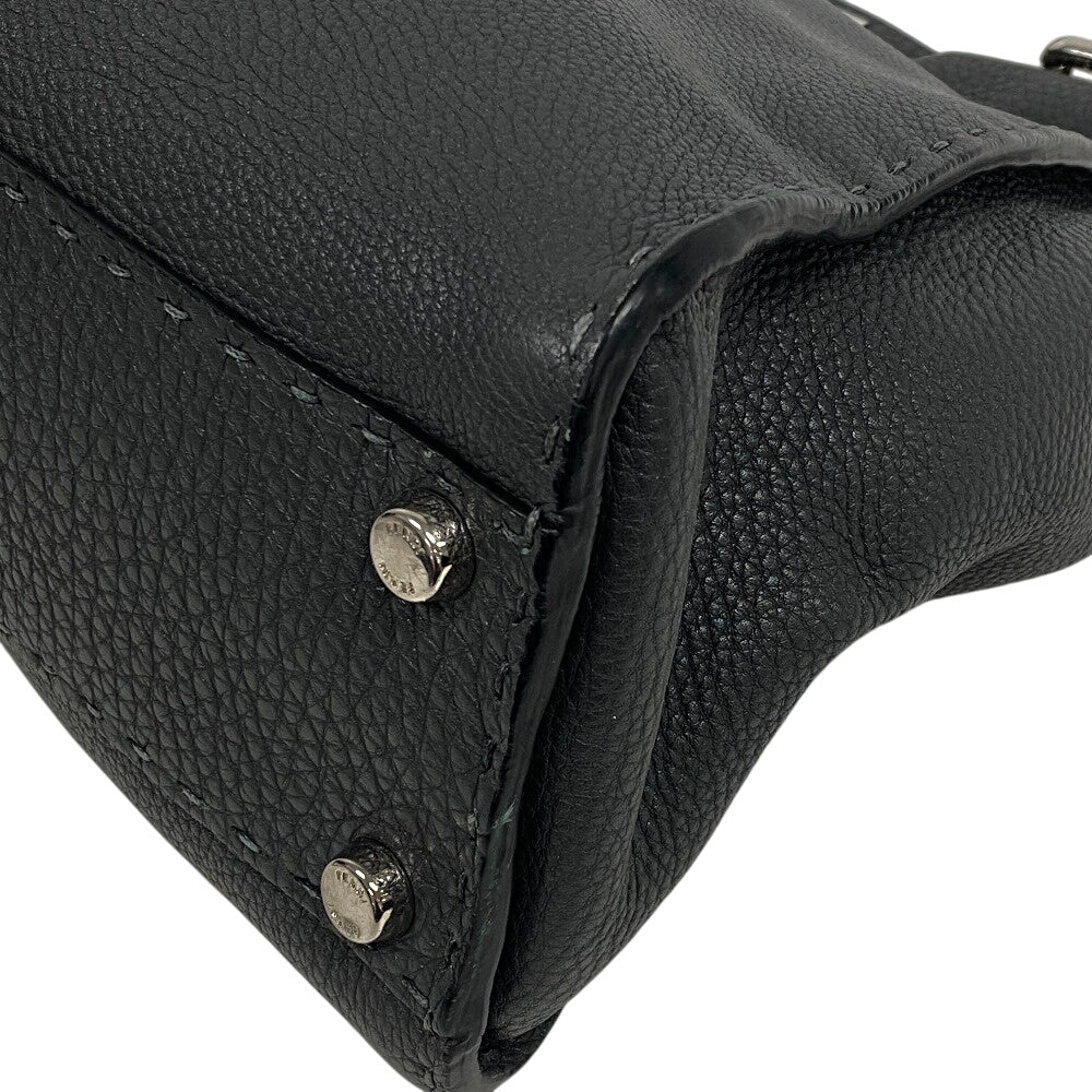 FENDI Handbag 8BN226 Calfskin gray Peekaboo Women Used