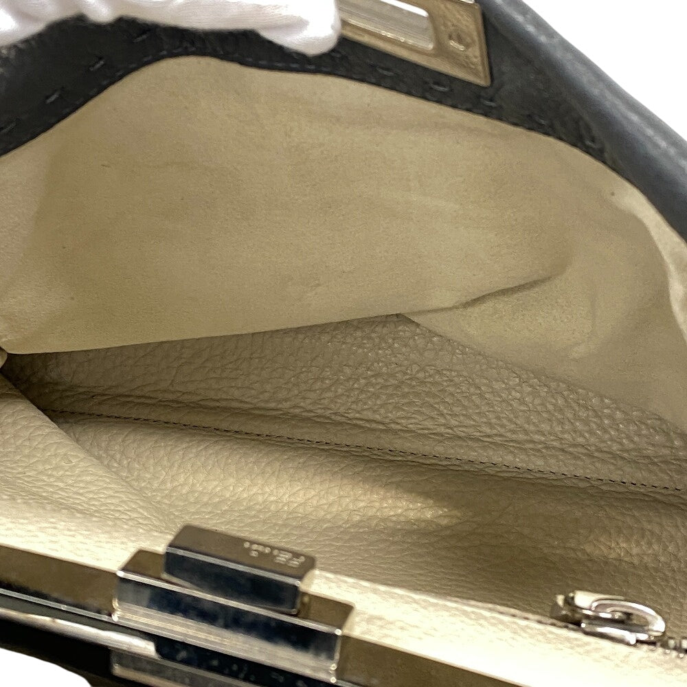 FENDI Handbag 8BN226 Calfskin gray Peekaboo Women Used