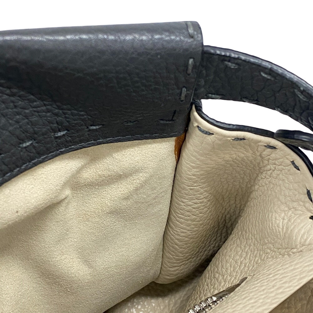 FENDI Handbag 8BN226 Calfskin gray Peekaboo Women Used