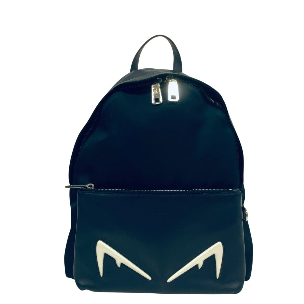FENDI Backpack 7VZ042 Nylon, Leather Navy monster Women(Unisex) Used