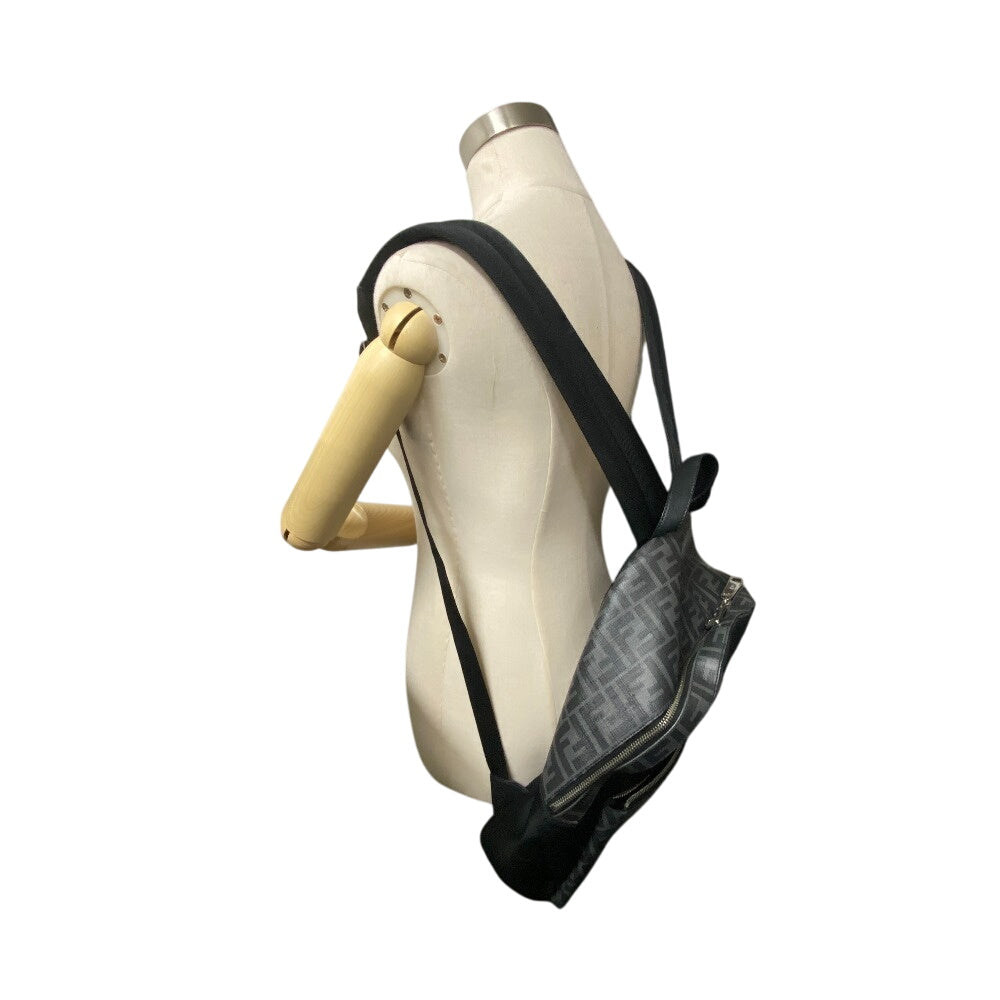 FENDI Backpack 7VZ042 PVC, Nylon black Backpack Zucca mens Used