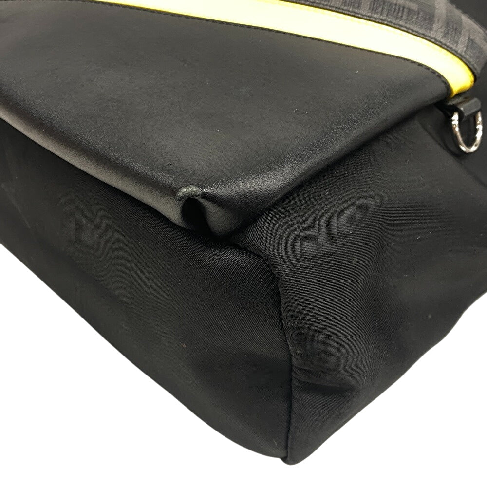 FENDI Backpack 7VZ042 PVC, Nylon black Backpack Zucca mens Used