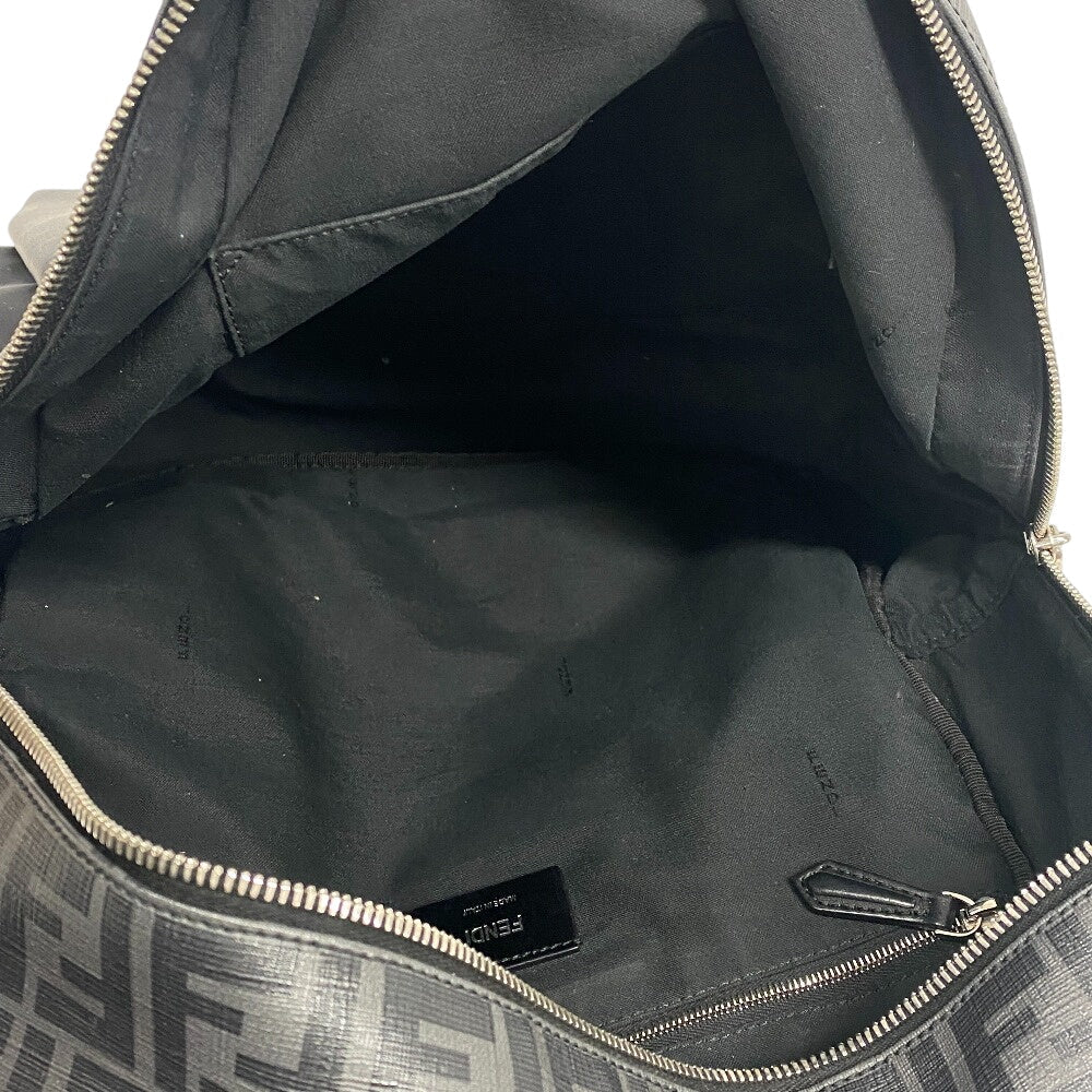 FENDI Backpack 7VZ042 PVC, Nylon black Backpack Zucca mens Used