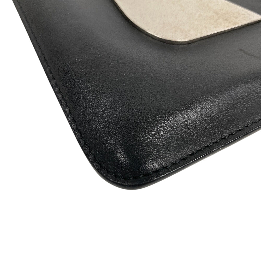 FENDI Clutch bag leather black monster mens Used
