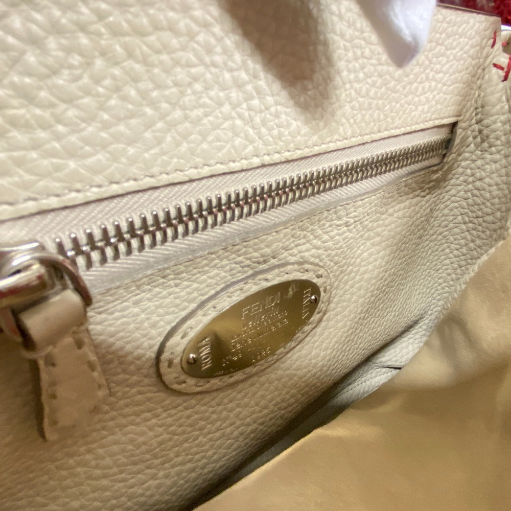 FENDI Handbag 8BN226 leather Red Peekaboo Celeria Women Used