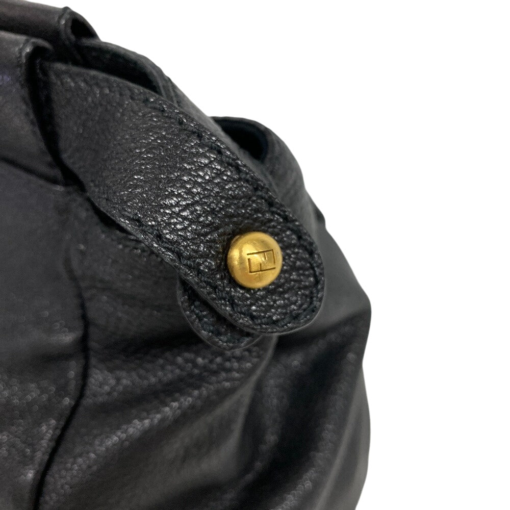 FENDI Handbag 8BN210 leather black Peekaboo Large Women Used