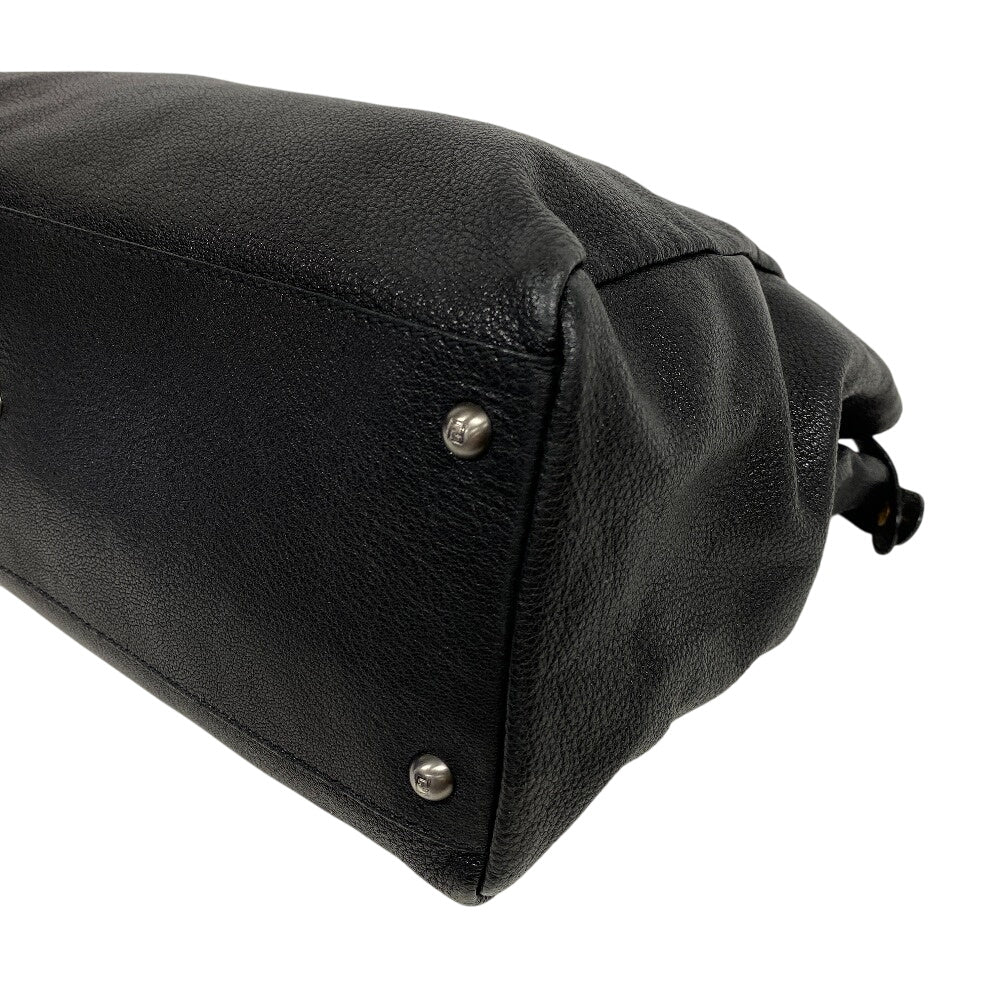 FENDI Handbag 8BN210 leather black Peekaboo Large Women Used