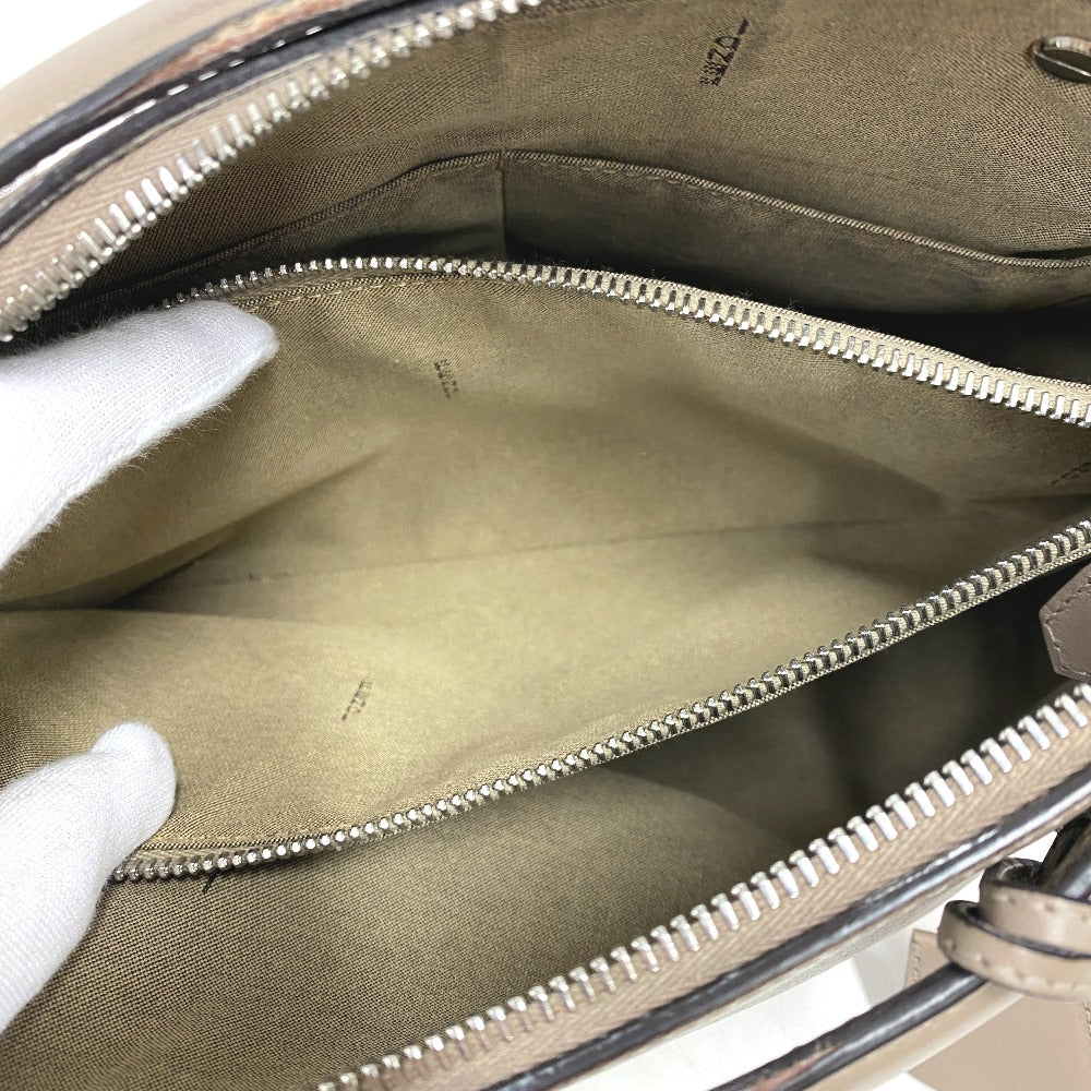 FENDI Handbag 8BL146 leather beige By the way