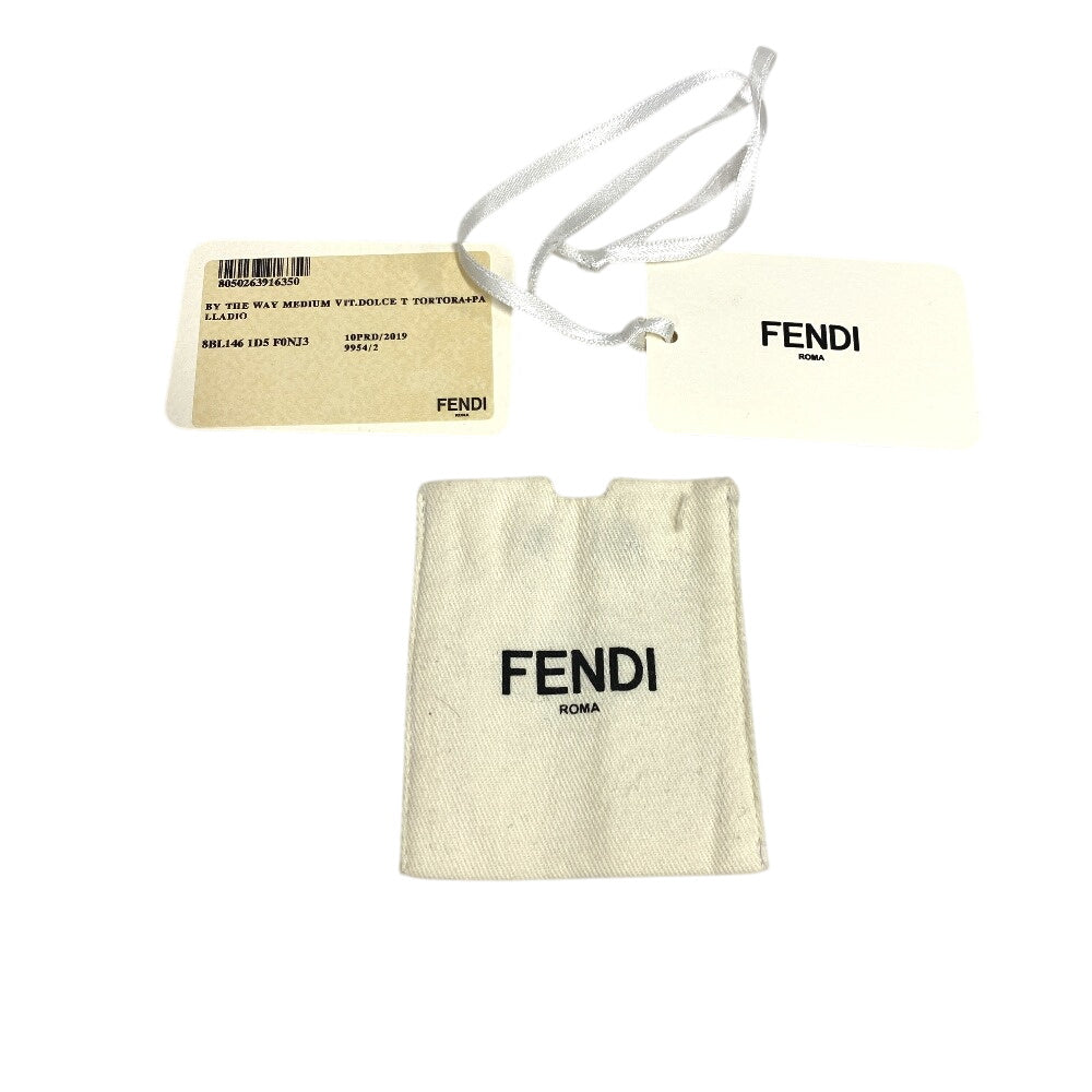 FENDI Handbag 8BL146 leather beige By the way