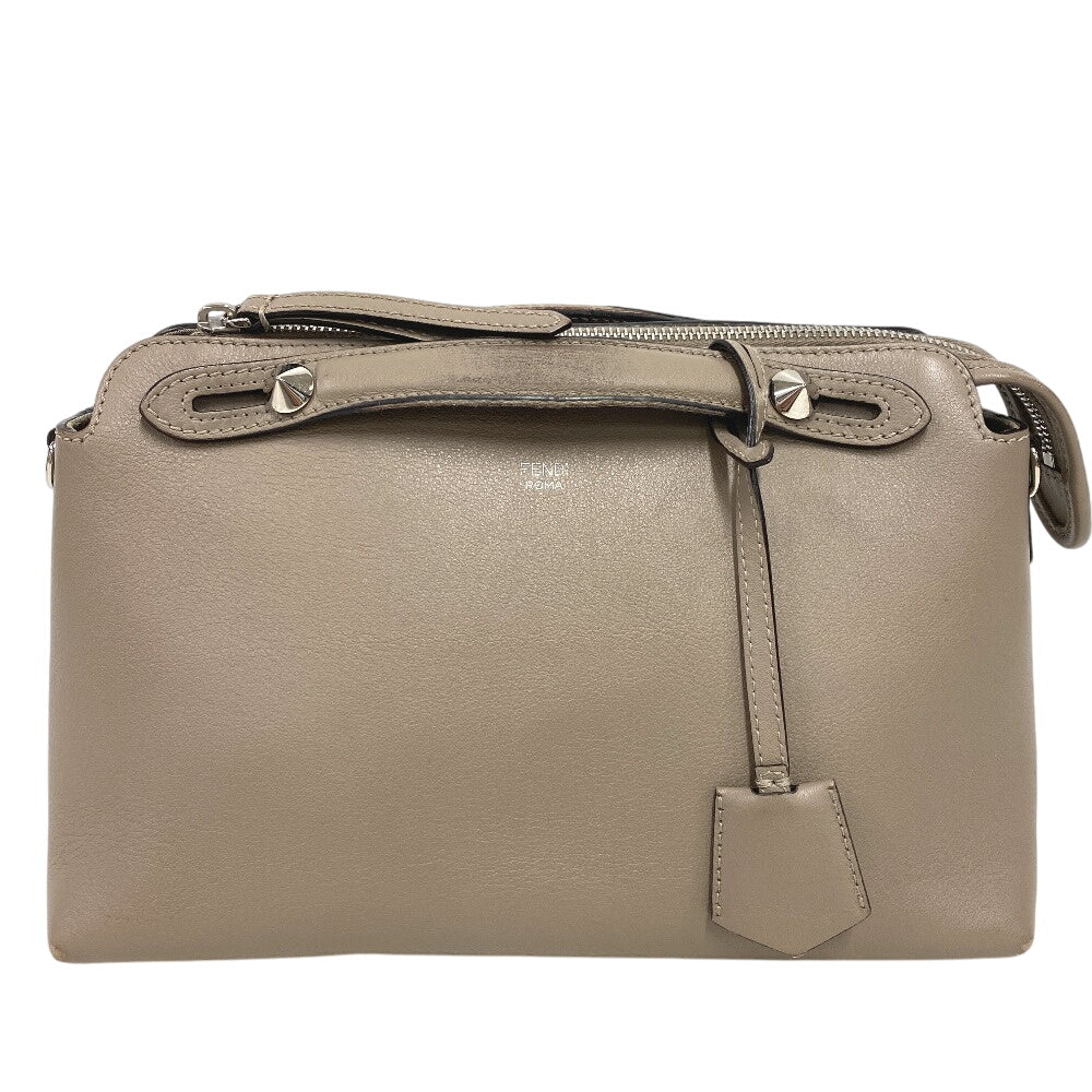 FENDI Handbag 8BL146 leather beige By the way