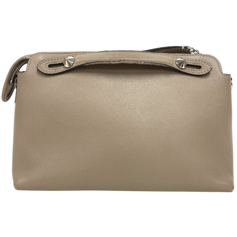FENDI Handbag 8BL146 leather beige By the way