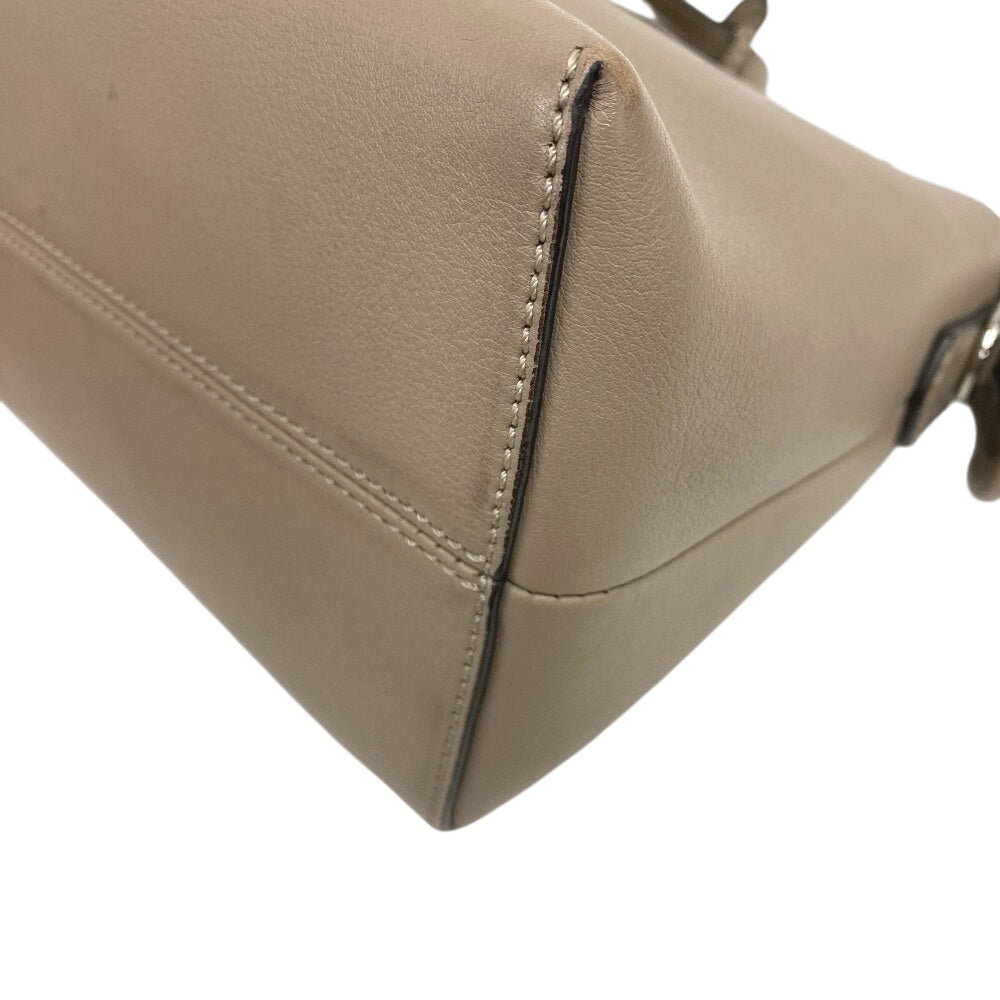 FENDI Handbag 8BL146 leather beige By the way