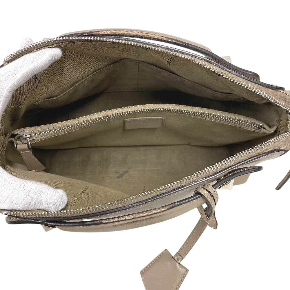 FENDI Handbag 8BL146 leather beige By the way