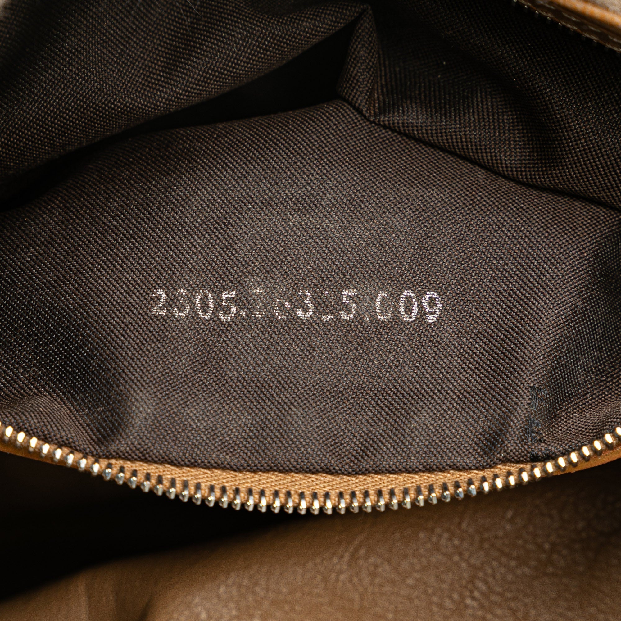 Tan Fendi Zucca Wool Mamma Forever Shoulder Bag