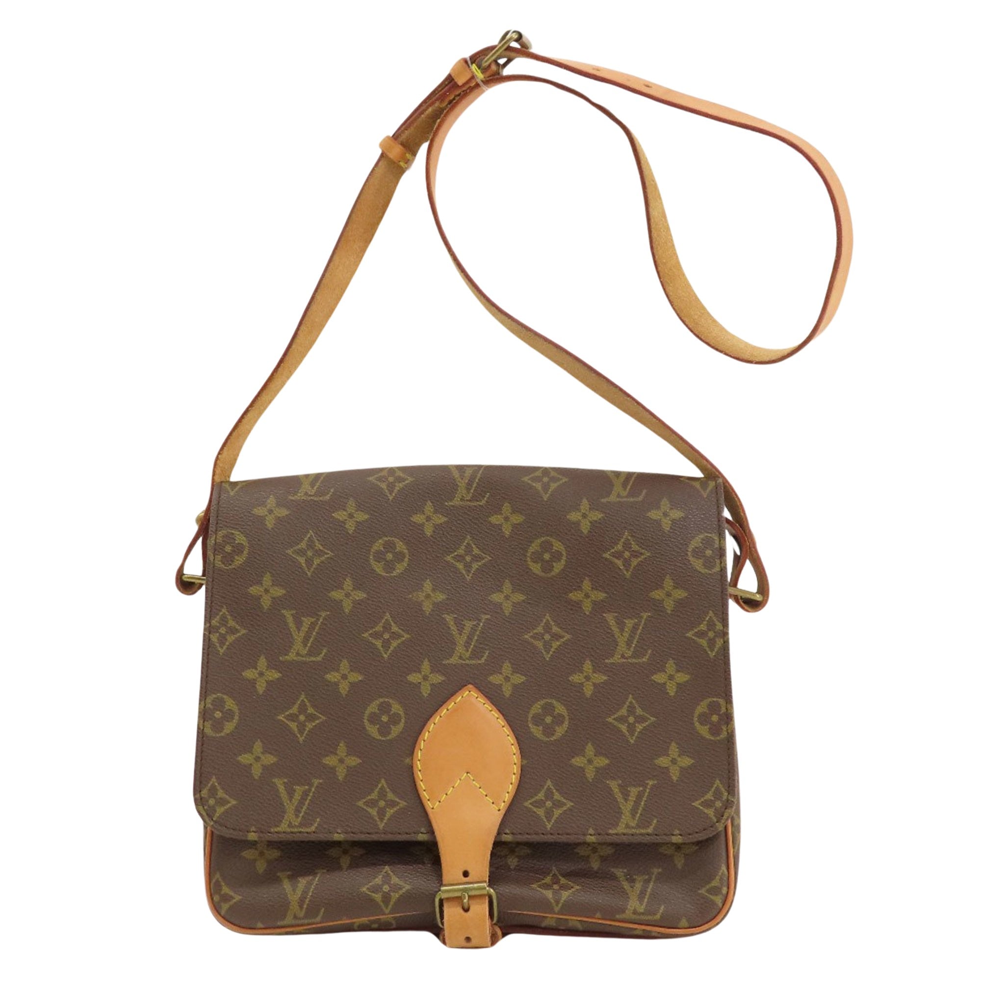 Louis Vuitton Cartouchière Canvas Shoulder Bag ()