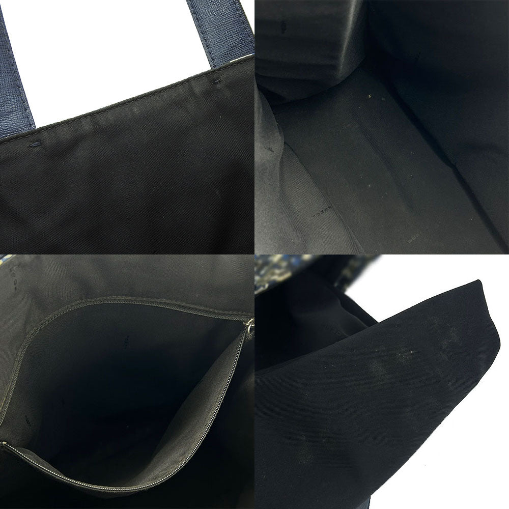 FENDI Tote Bag 7VA367 Nylon, Leather Navy Bag bugs unisex(Unisex) Used
