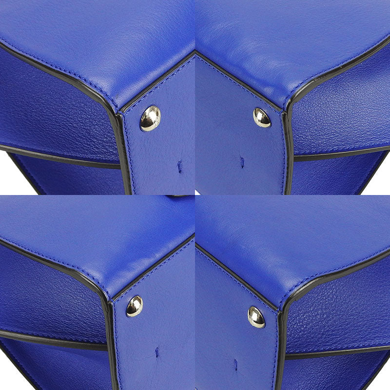 FENDI Handbag 8BH279 leather Blue type Trois Jules Women Used