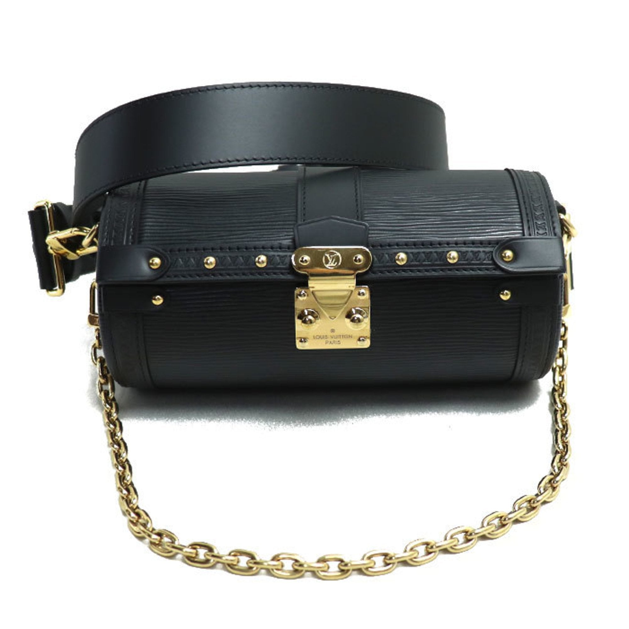 Louis Vuitton Papillon Leather Shoulder Bag ()