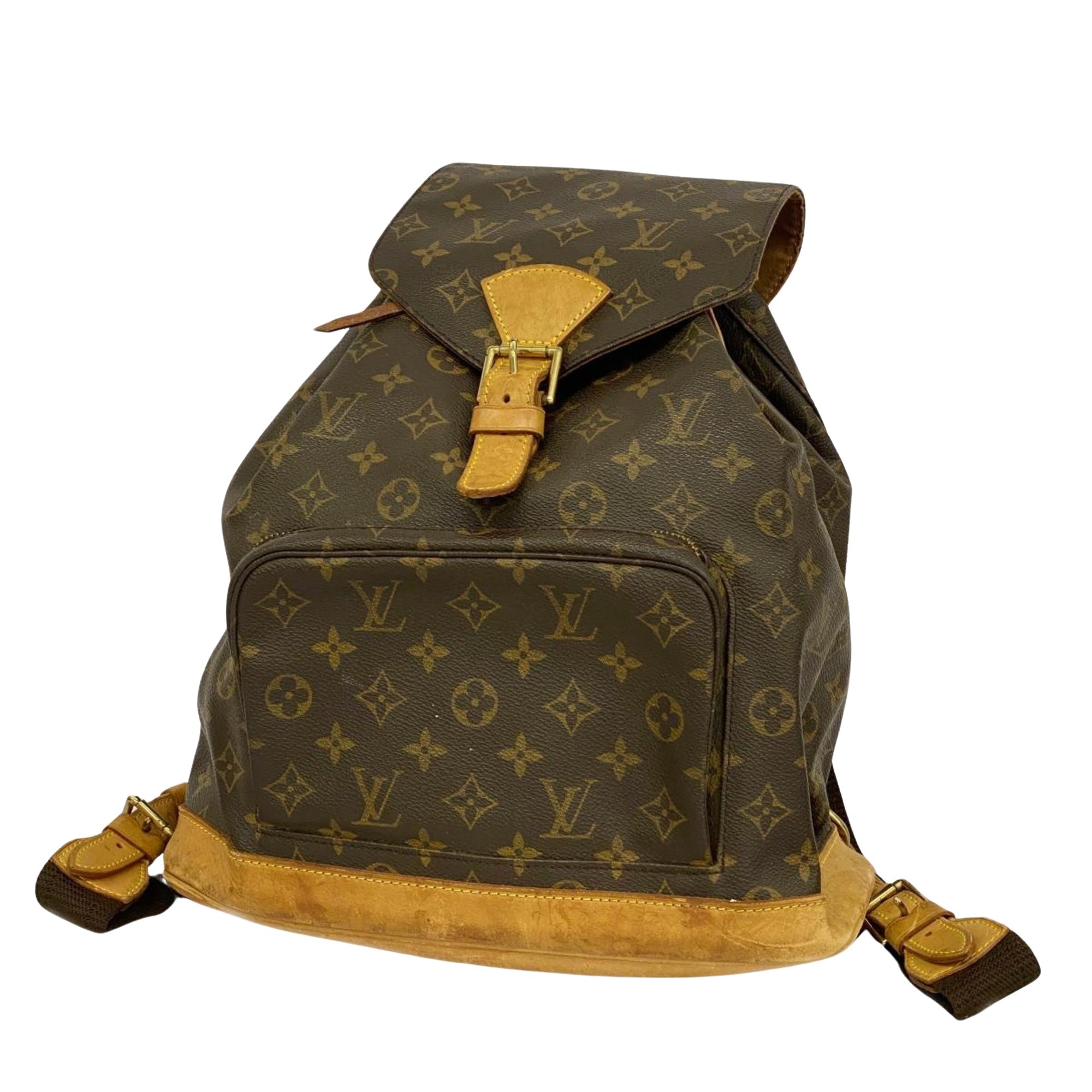 Louis Vuitton Montsouris Gm Canvas Backpack Bag ()