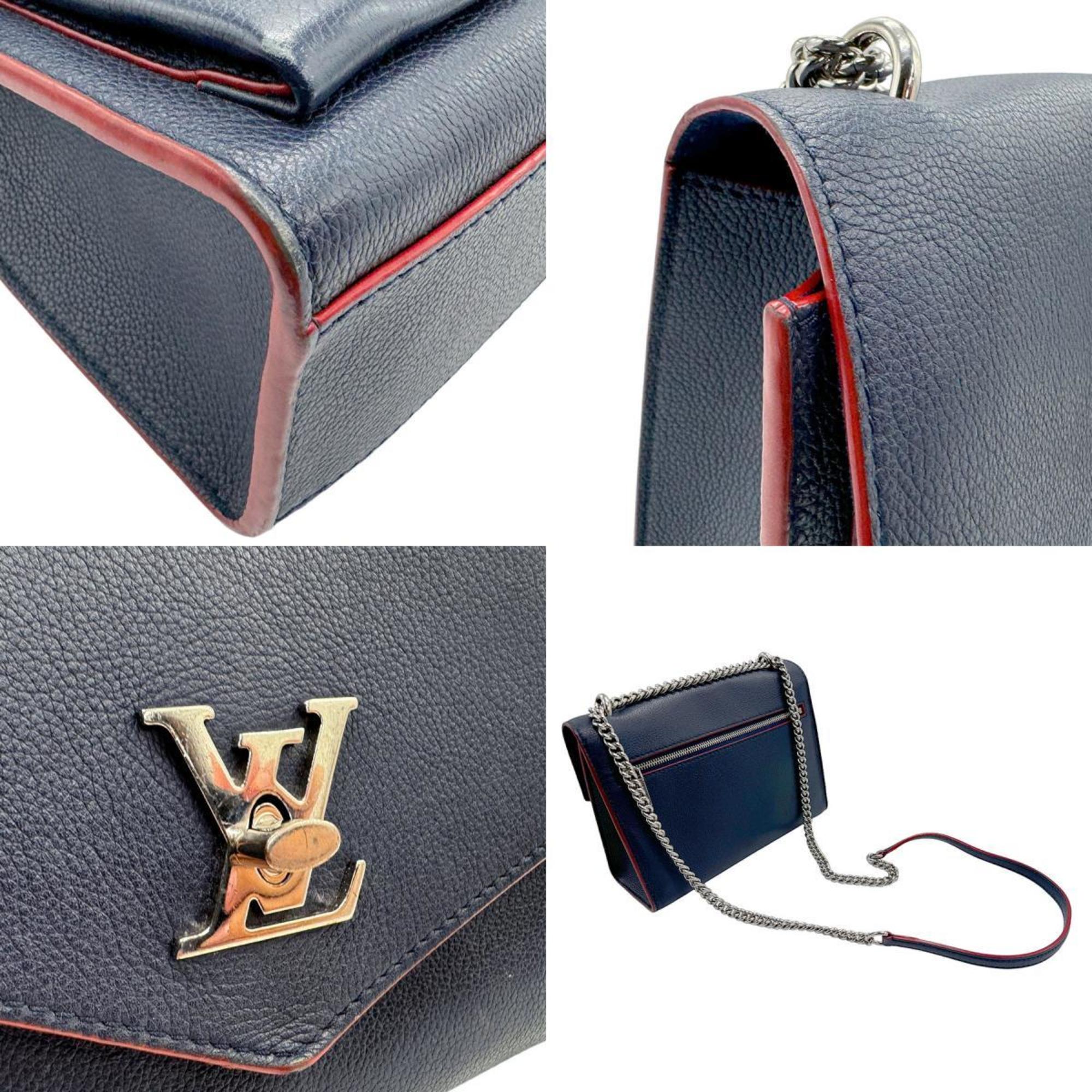 Louis Vuitton Mylockme Leather Shoulder Bag ()