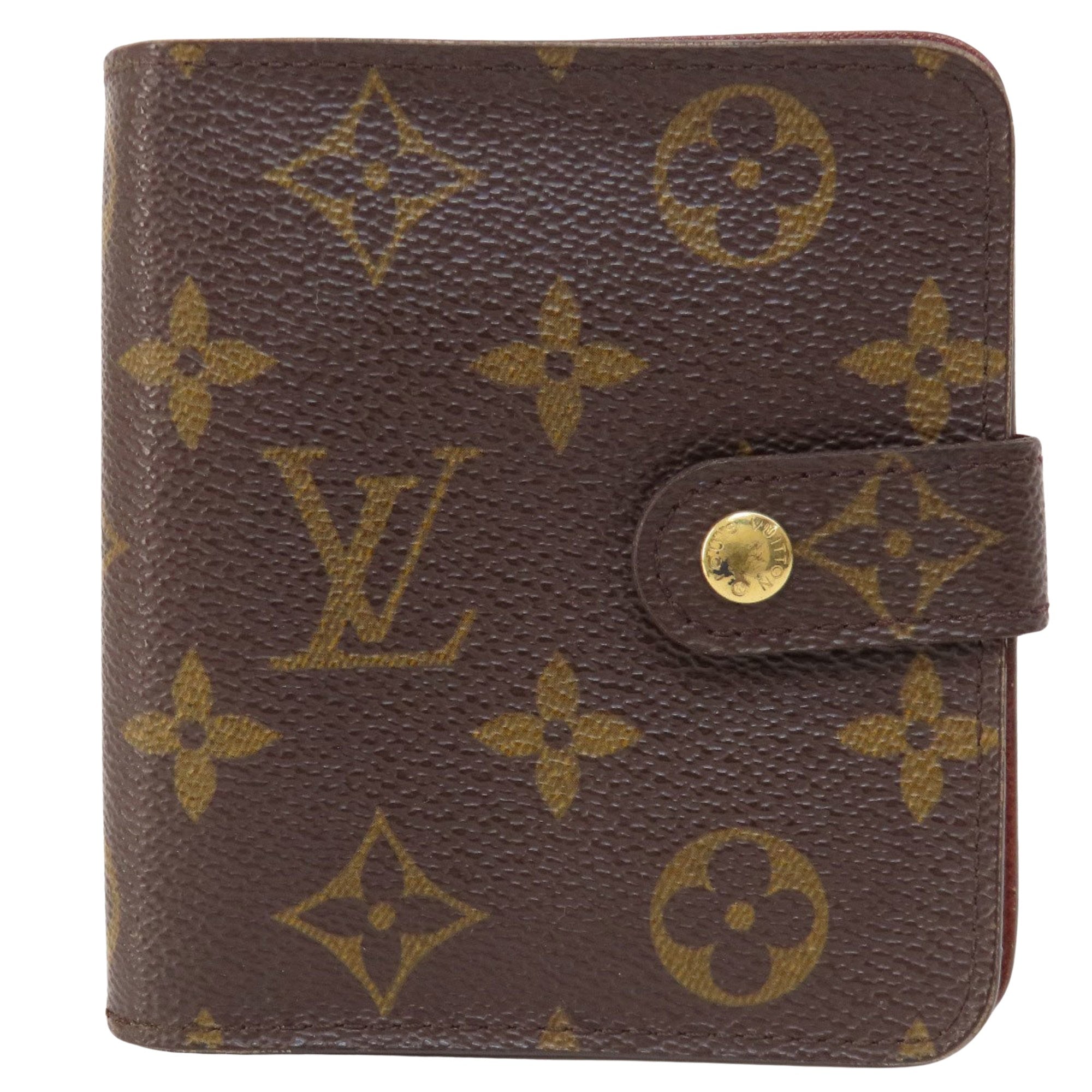 Louis Vuitton Compact Zip Canvas Wallet ()