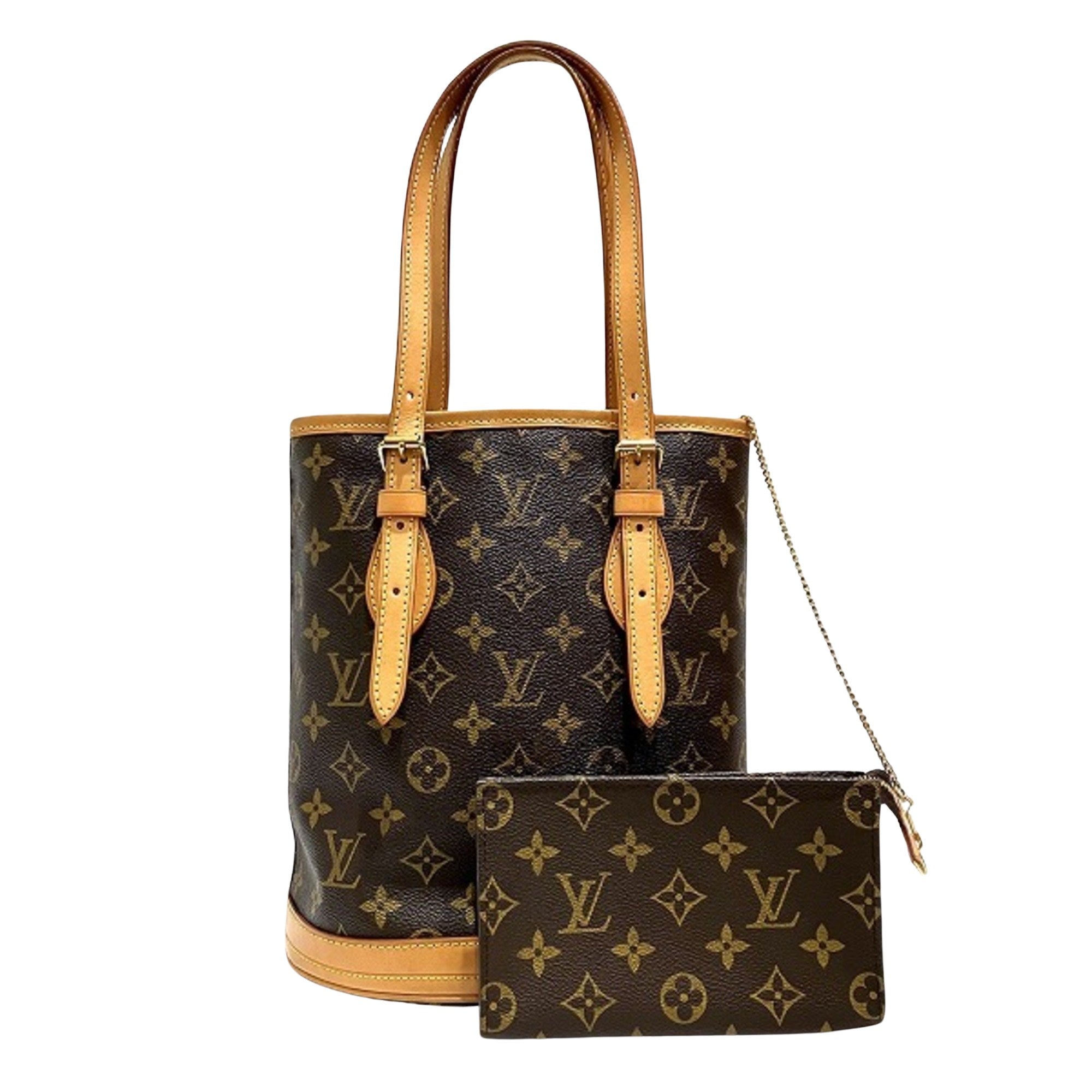 Louis Vuitton Bucket Pm Canvas Shoulder Bag ()