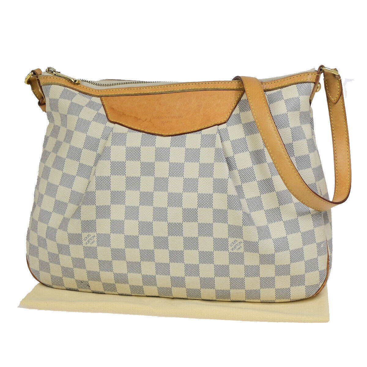 Louis Vuitton Siracusa Mm Canvas Shoulder Bag ()