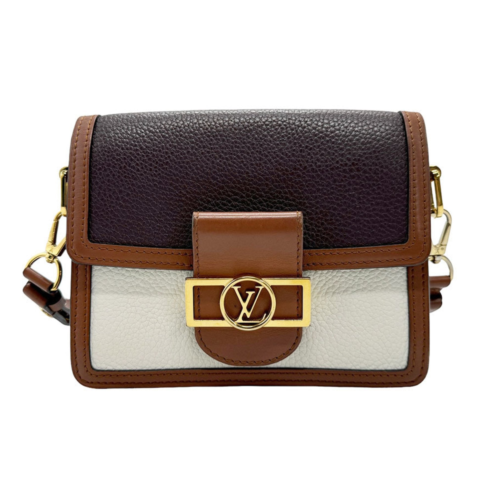 Louis Vuitton Dauphine Mm Leather Shoulder Bag ()