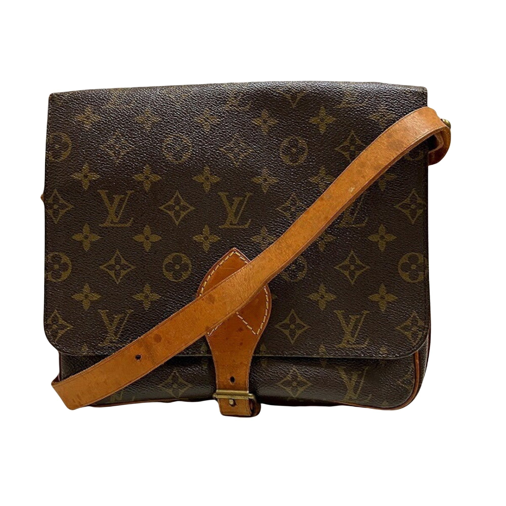 Louis Vuitton Cartouchière Canvas Shoulder Bag ()