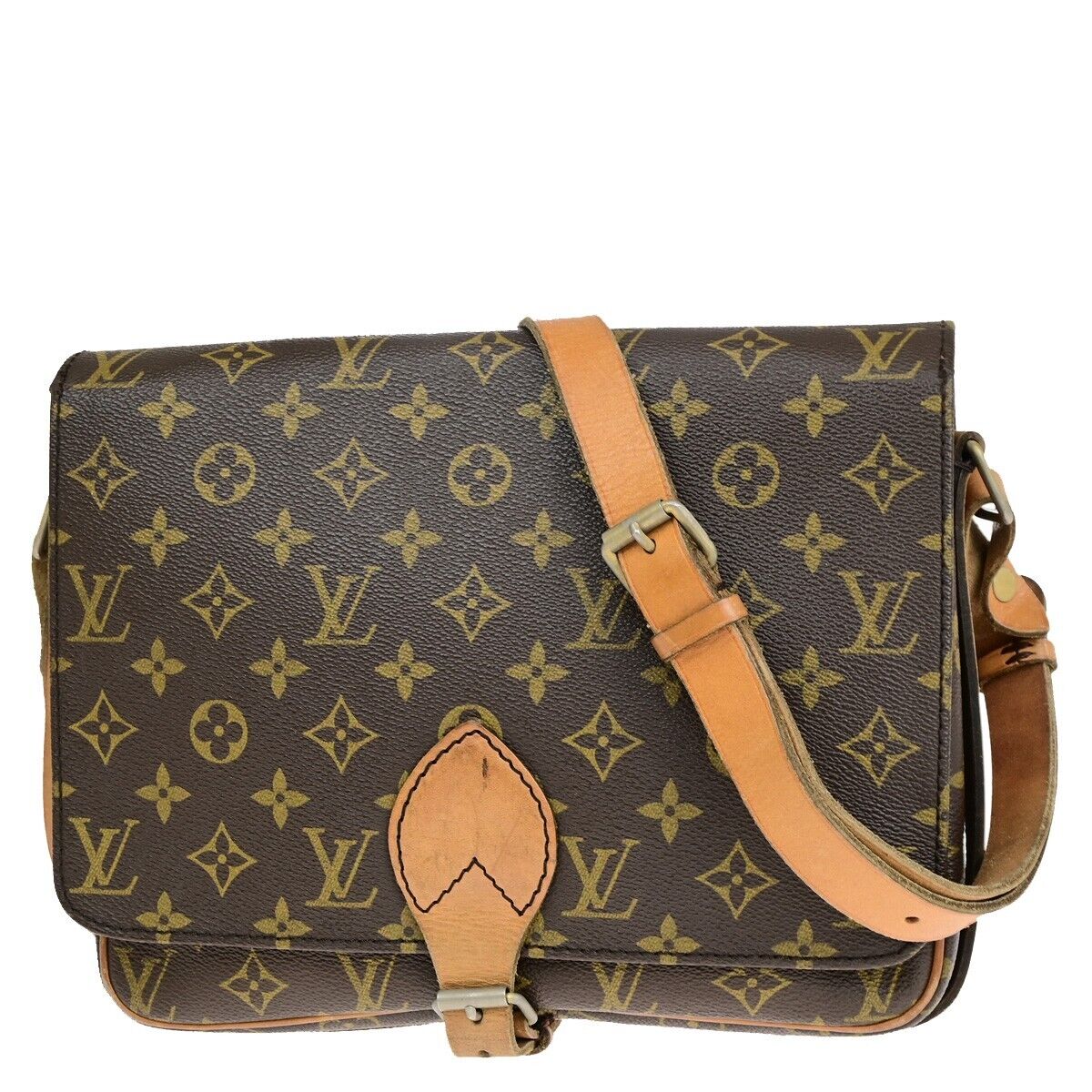 Louis Vuitton Cartouchiere Canvas Shoulder Bag ()