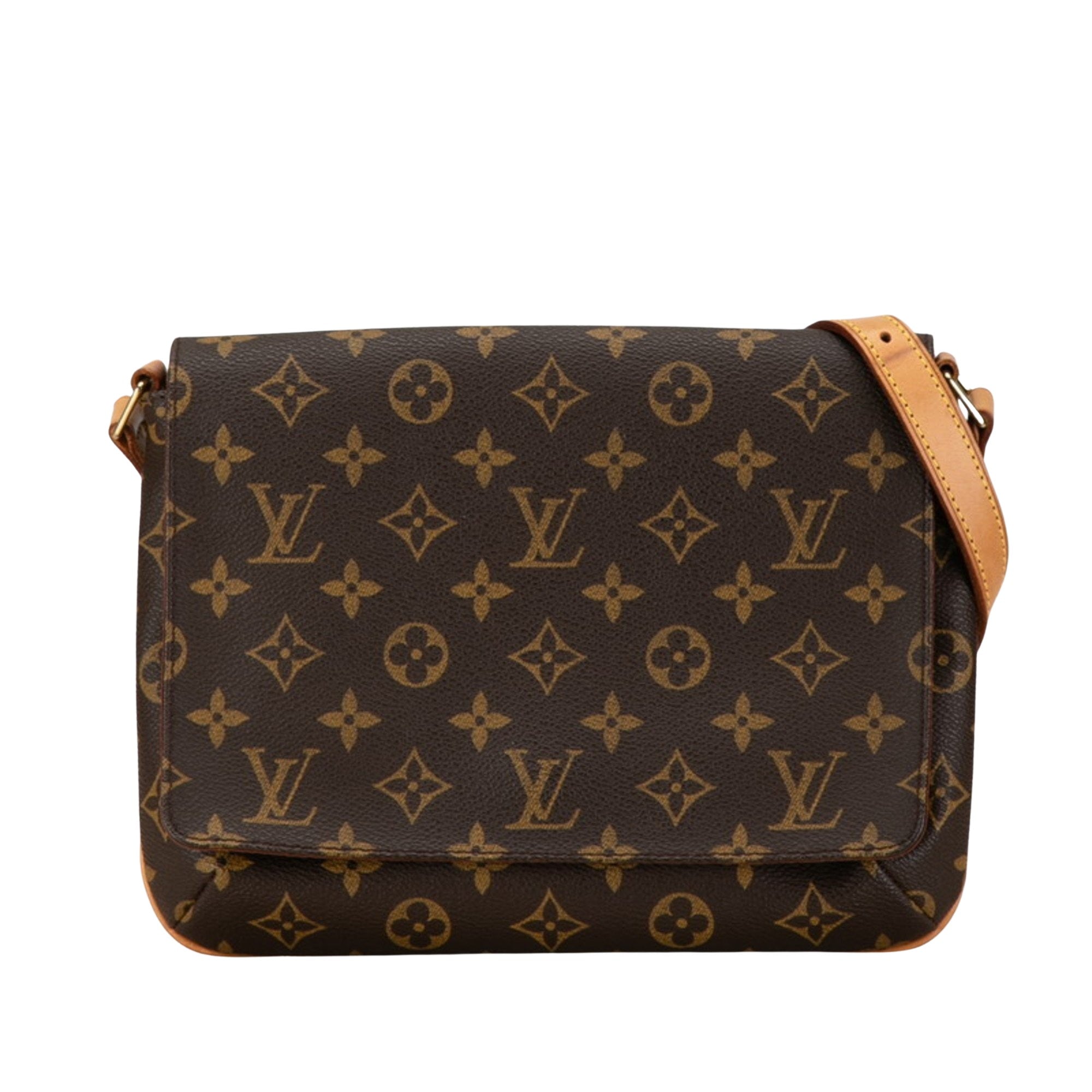Louis Vuitton Musette Tango Leather Shoulder Bag ()