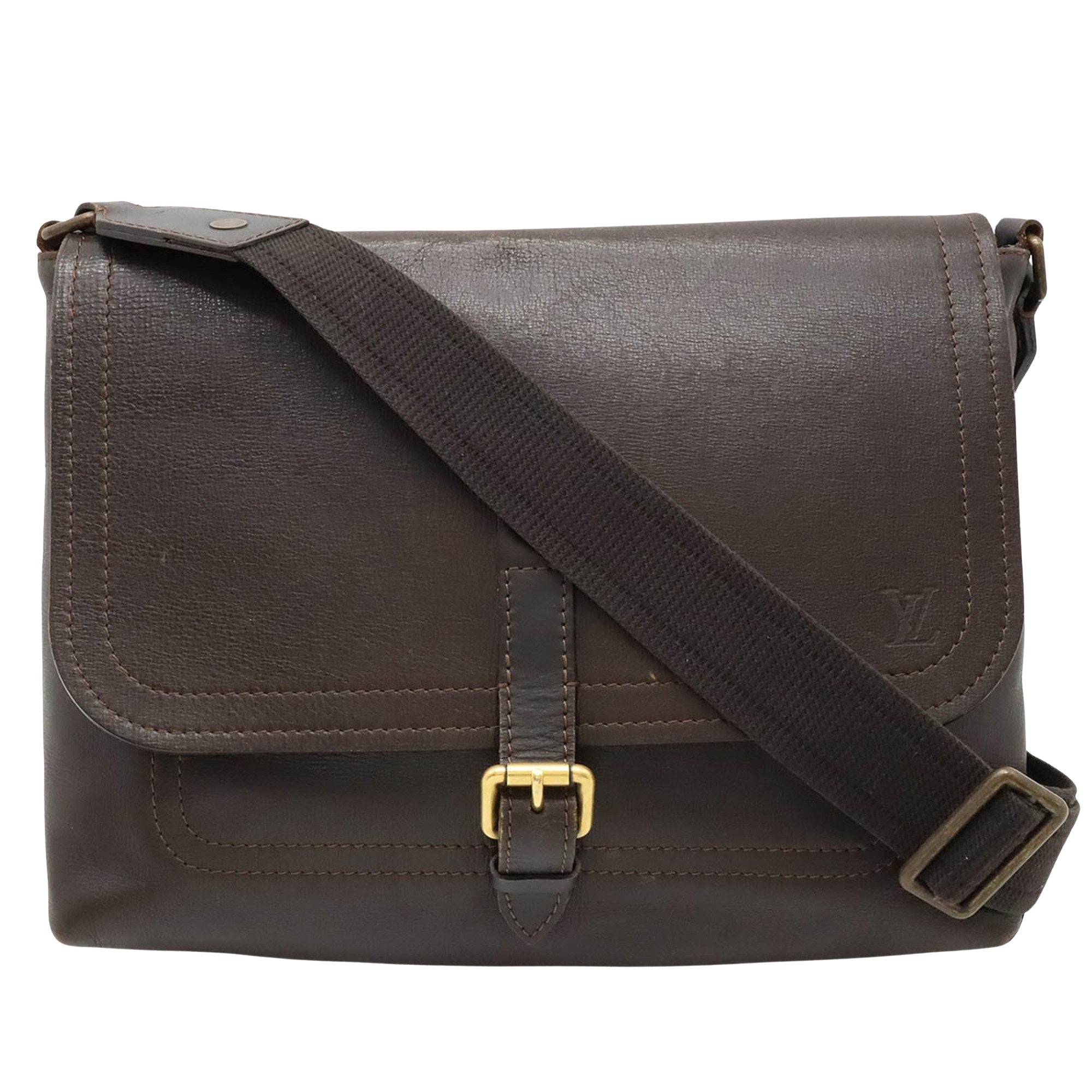 Louis Vuitton Utah Leather Shoulder Bag ()