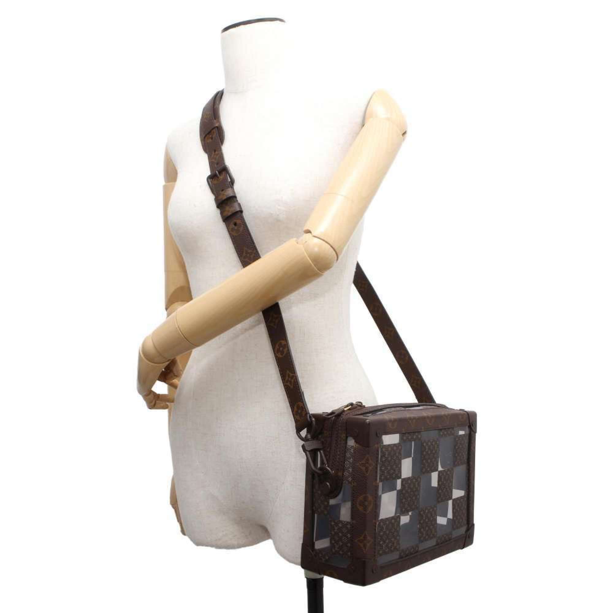 Louis Vuitton Soft Trunk Canvas Shoulder Bag ()
