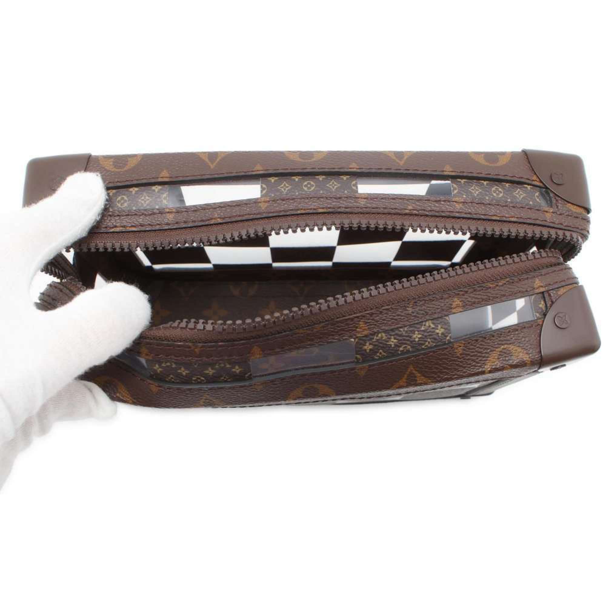Louis Vuitton Soft Trunk Canvas Shoulder Bag ()