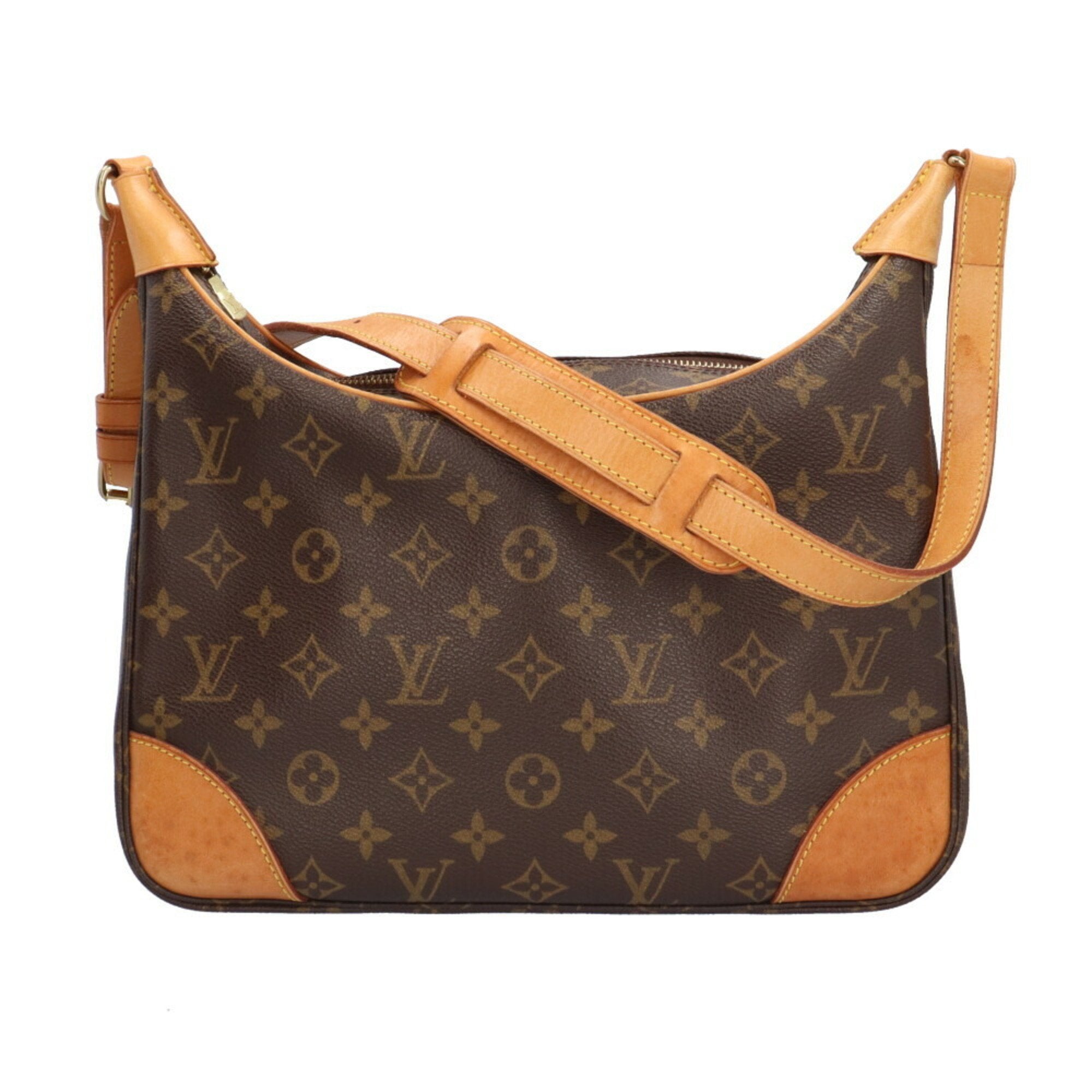 Louis Vuitton Boulogne Canvas Shoulder Bag ()