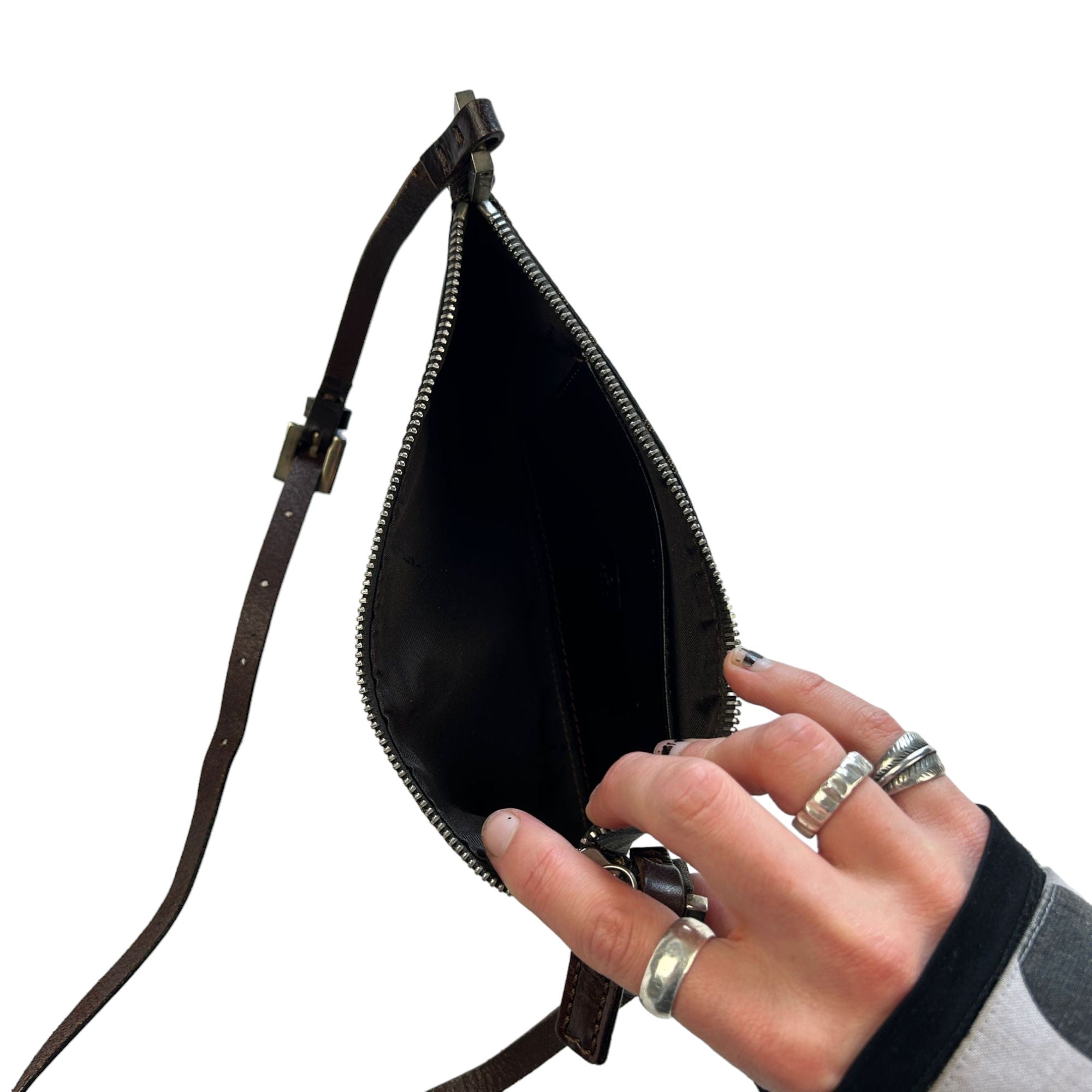 Vintage Fendi Monogram Shoulder Bag