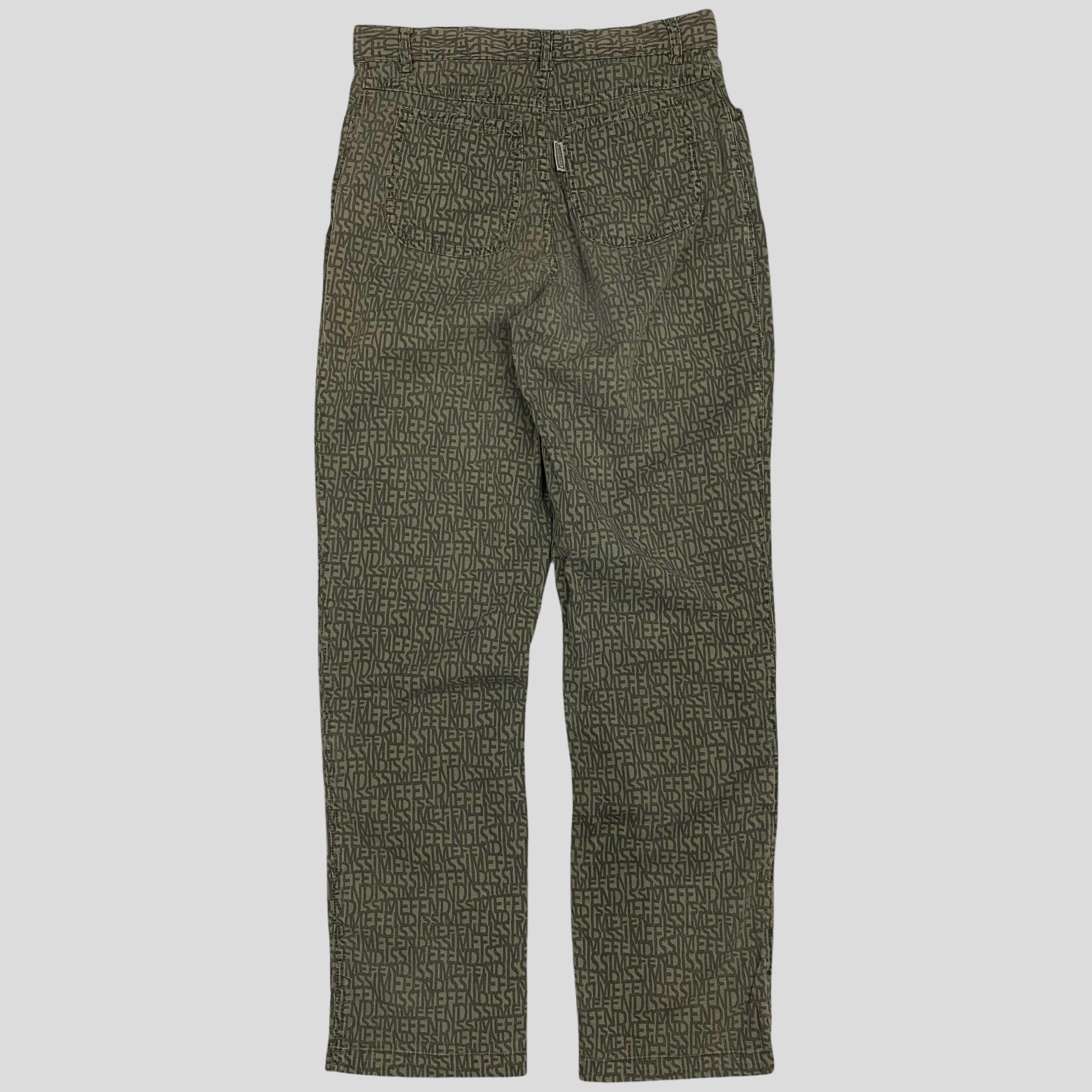 Fendi Fendissime 90’s monogram trousers - w26