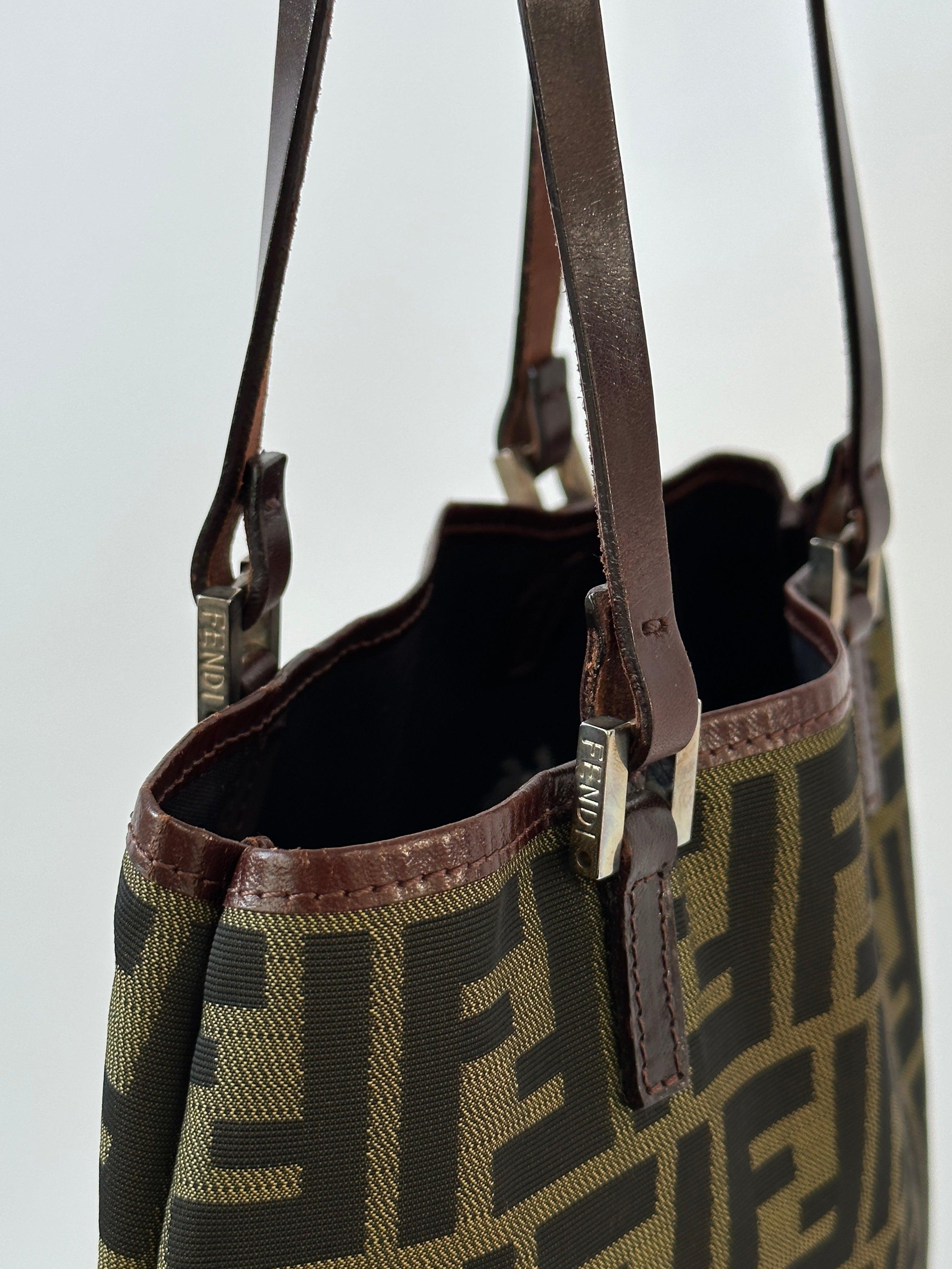 Fendi Zucca Canvas Tote Bag