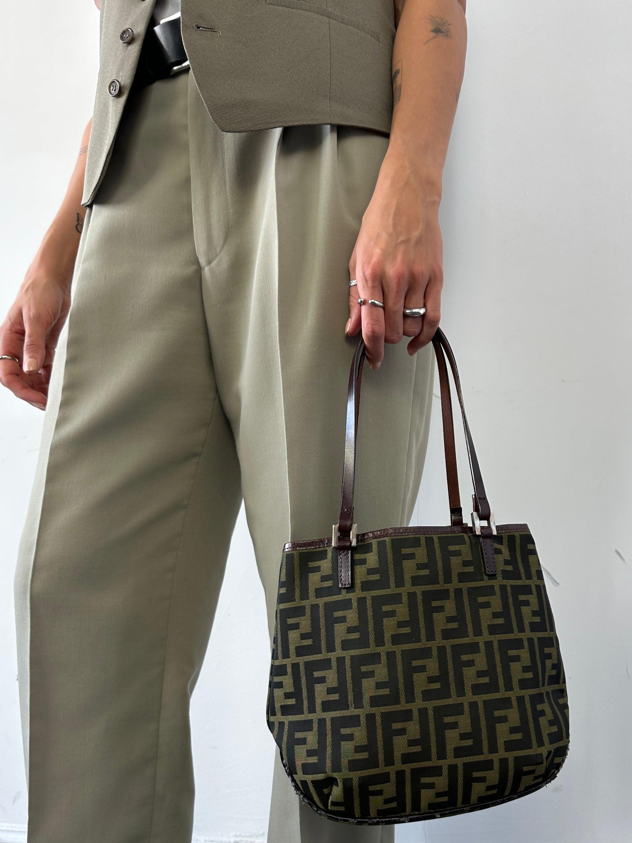 Fendi Zucca Canvas Tote Bag