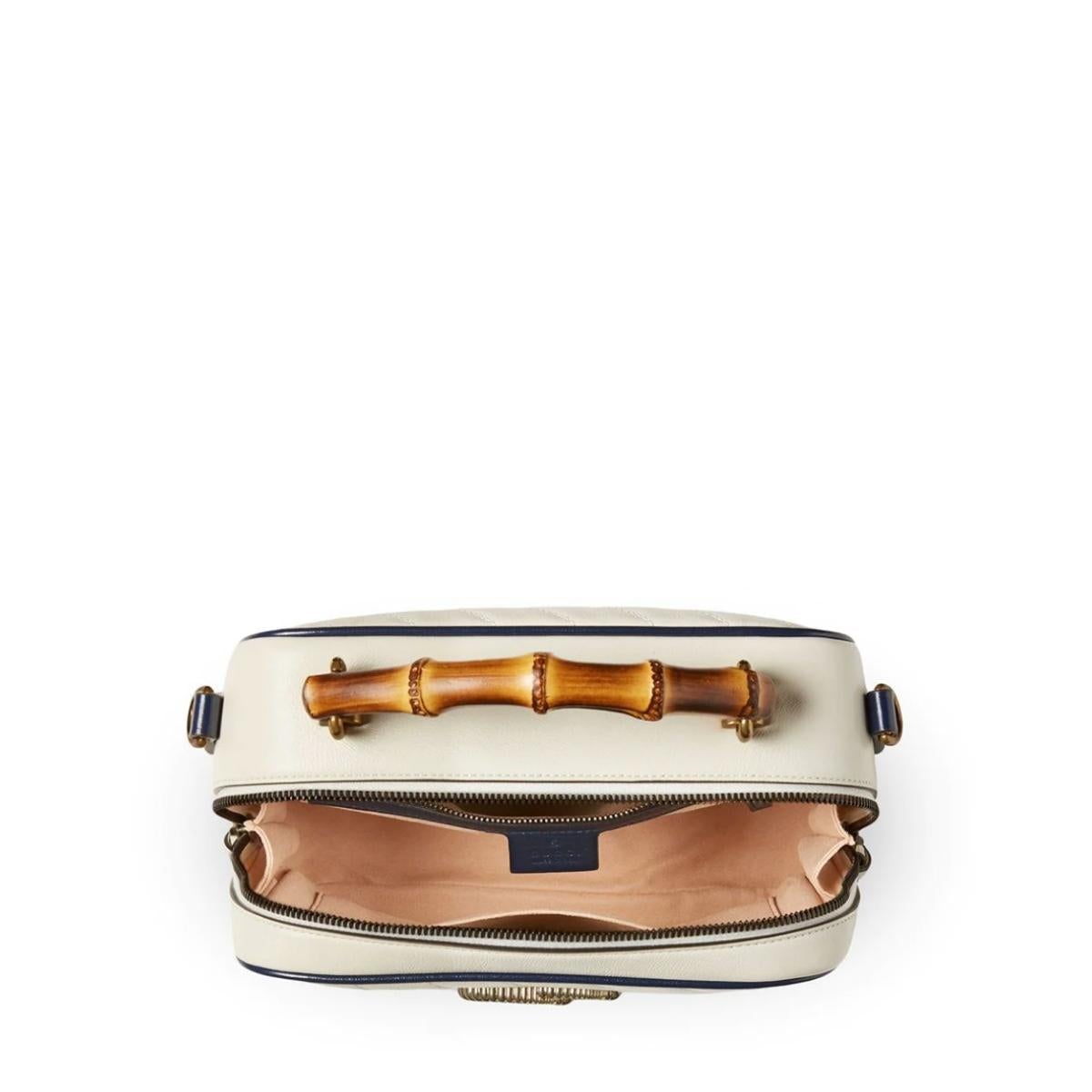 GG Marmont Small Matelassé Shoulder Bag with Bamboo Handle