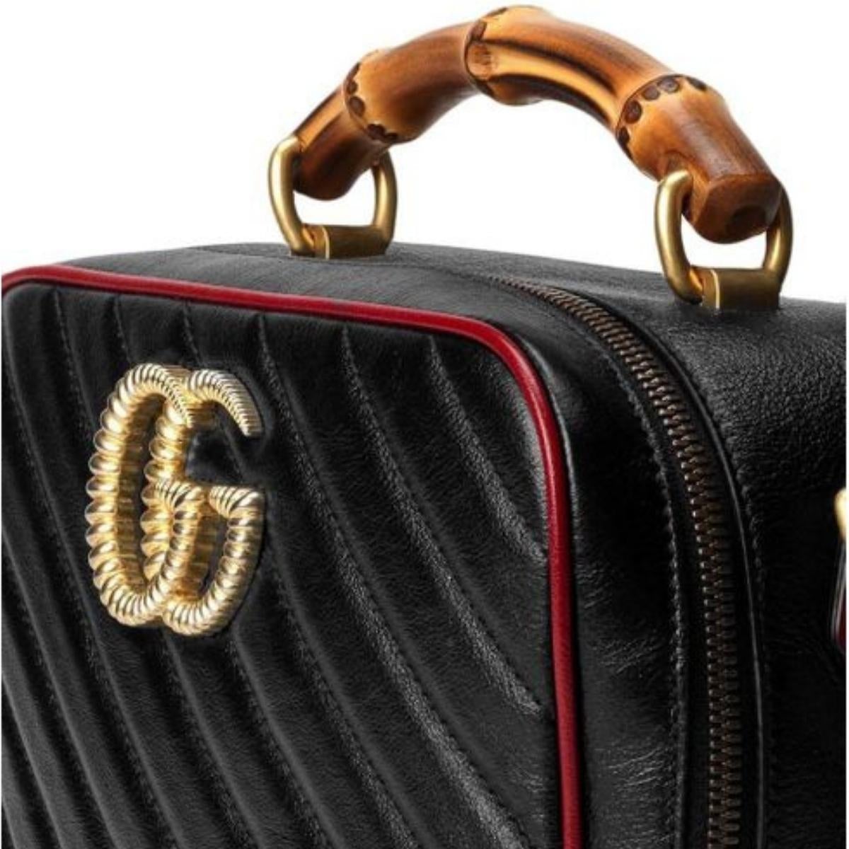 GG Marmont Small Matelassé Shoulder Bag with Bamboo Handle