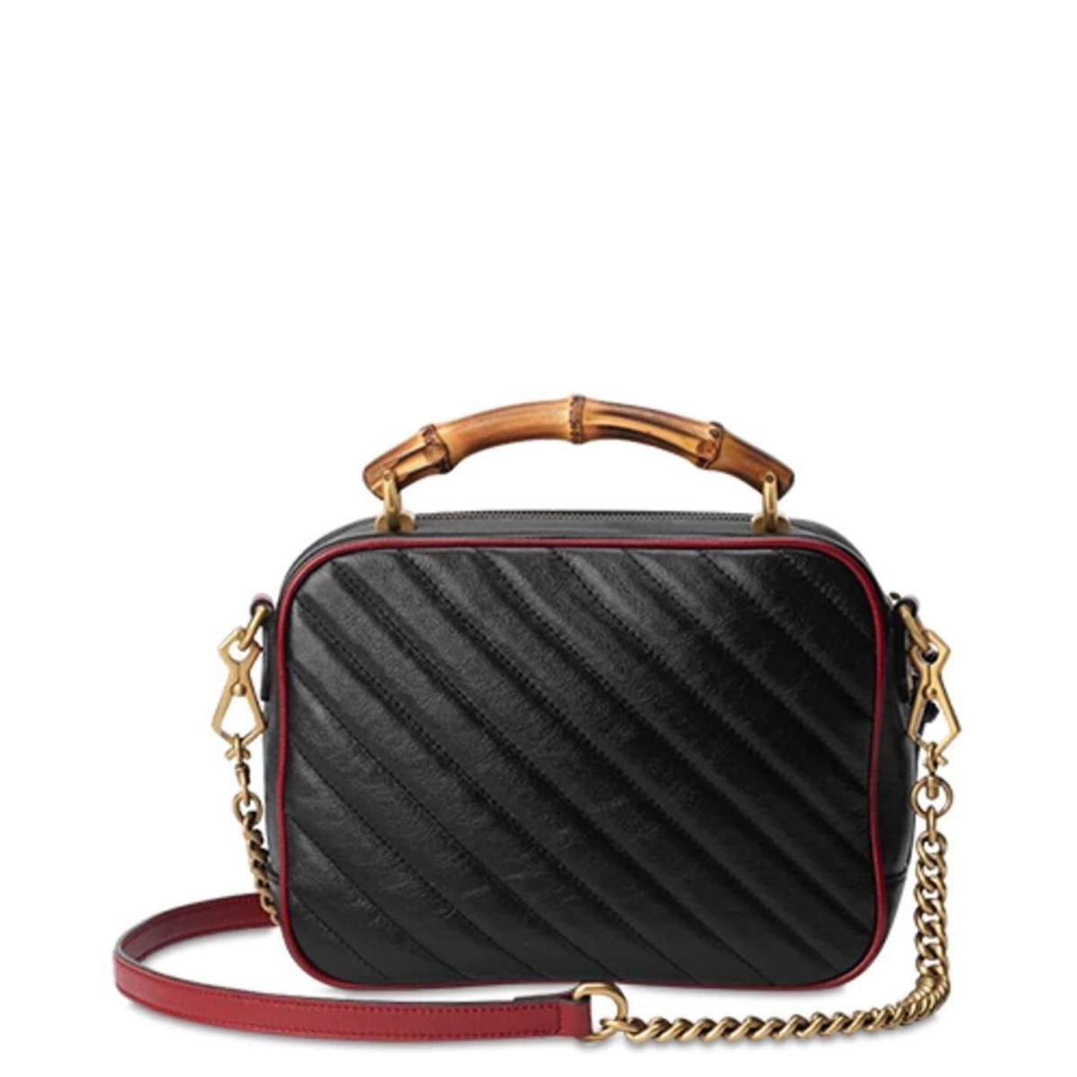 GG Marmont Small Matelassé Shoulder Bag with Bamboo Handle