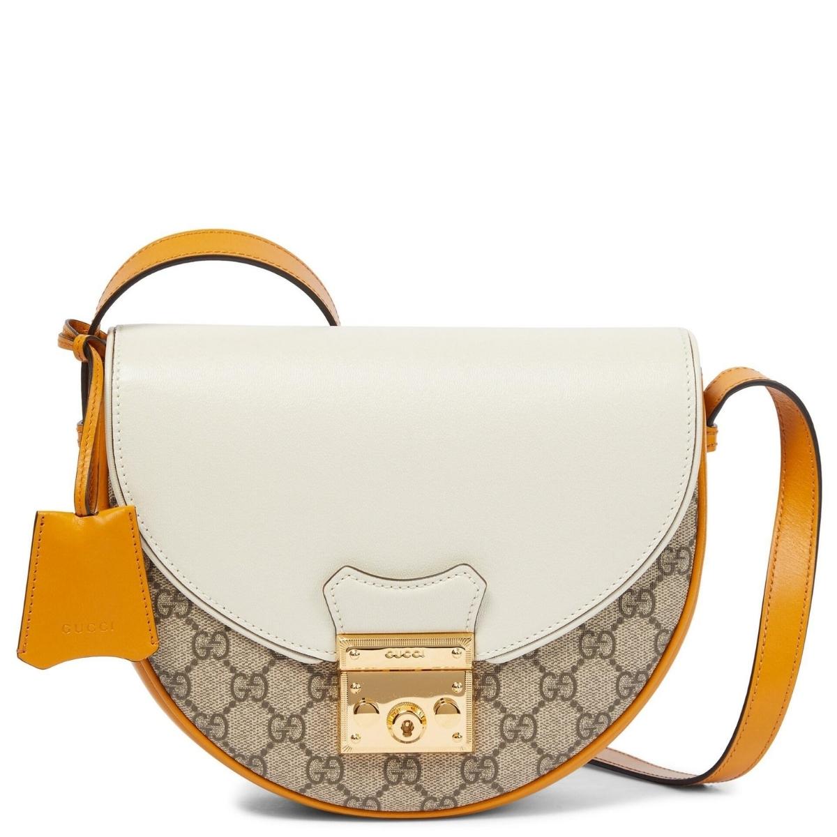 Natural Padlock GG Small Leather Shoulder Bag