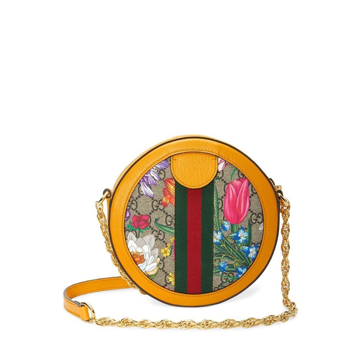 Ophidia GG Flora Round Shoulder Bag