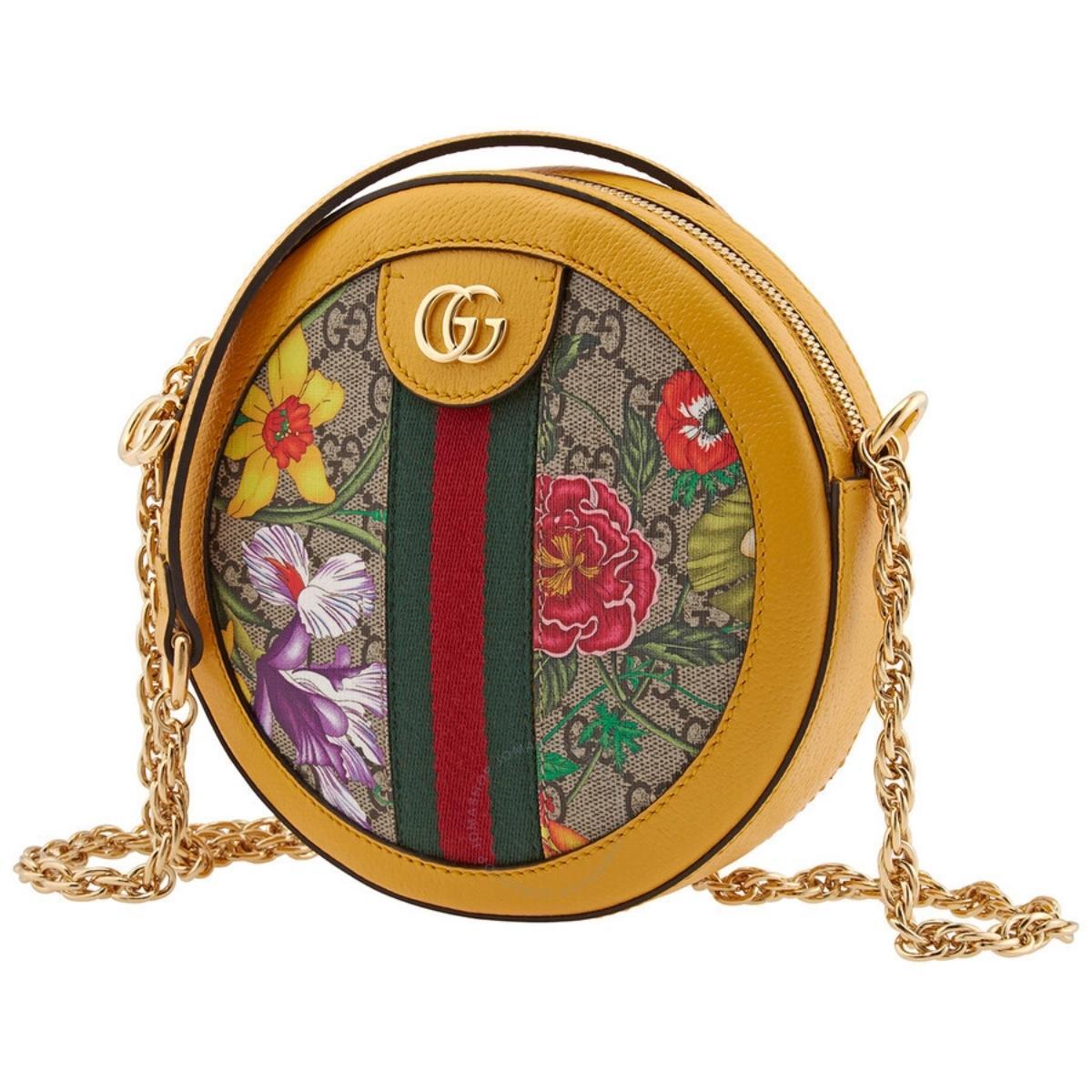 Ophidia GG Flora Round Shoulder Bag