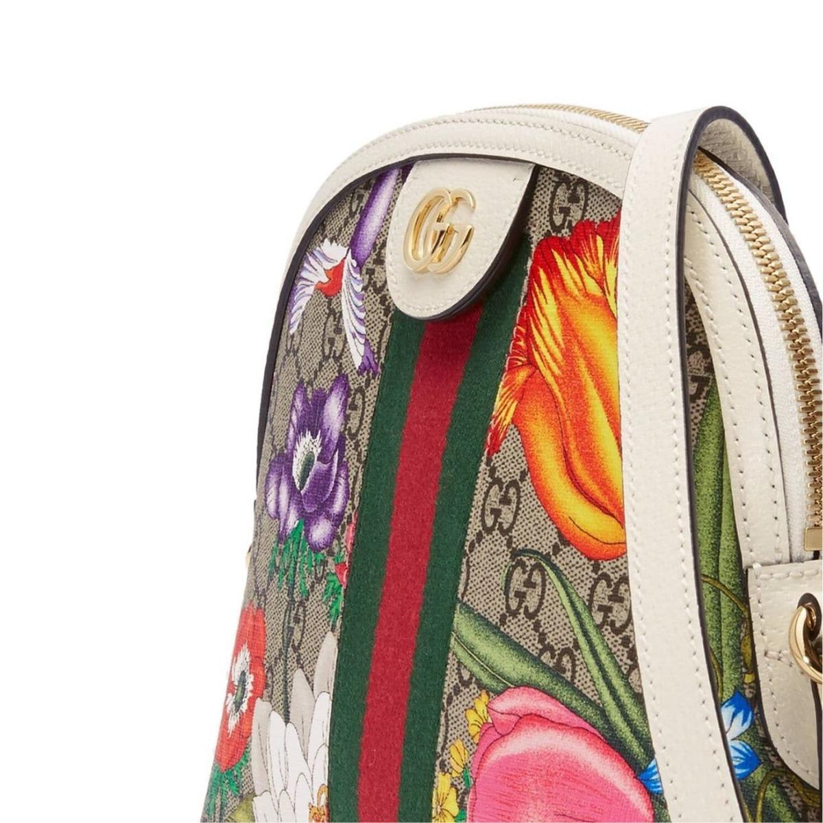 Small Ophidia Flora Shoulder Bag
