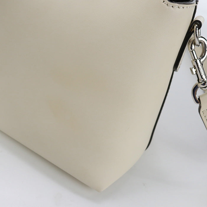 FENDI 8BL146 AC9L By the way medium Handbag Shoulder bag leather White Women