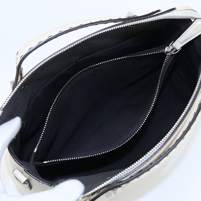 FENDI 8BL146 AC9L By the way medium Handbag Shoulder bag leather White Women