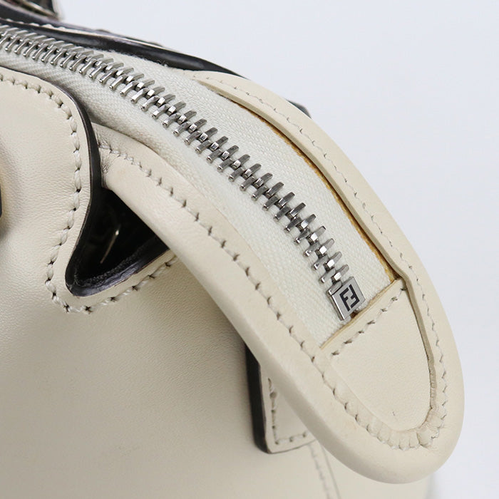 FENDI 8BL146 AC9L By the way medium Handbag Shoulder bag leather White Women